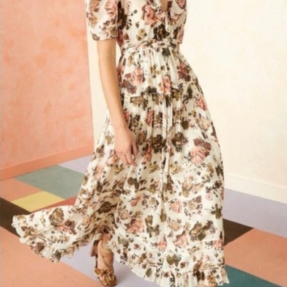 NWOT ULLA JOHNSON Voile Pascale Midi Dress in Daisy M $895 - Picture 2 of 7